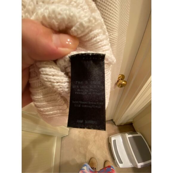 Rag & Bone cotton white sweater size small - Picture 6 of 6